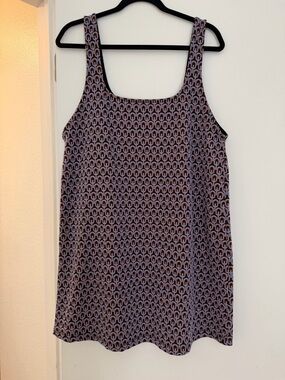 Zara Purple Geometric Print Tank Top